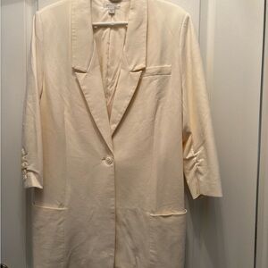 Boston Proper Cream Blazer Size 18 EUC